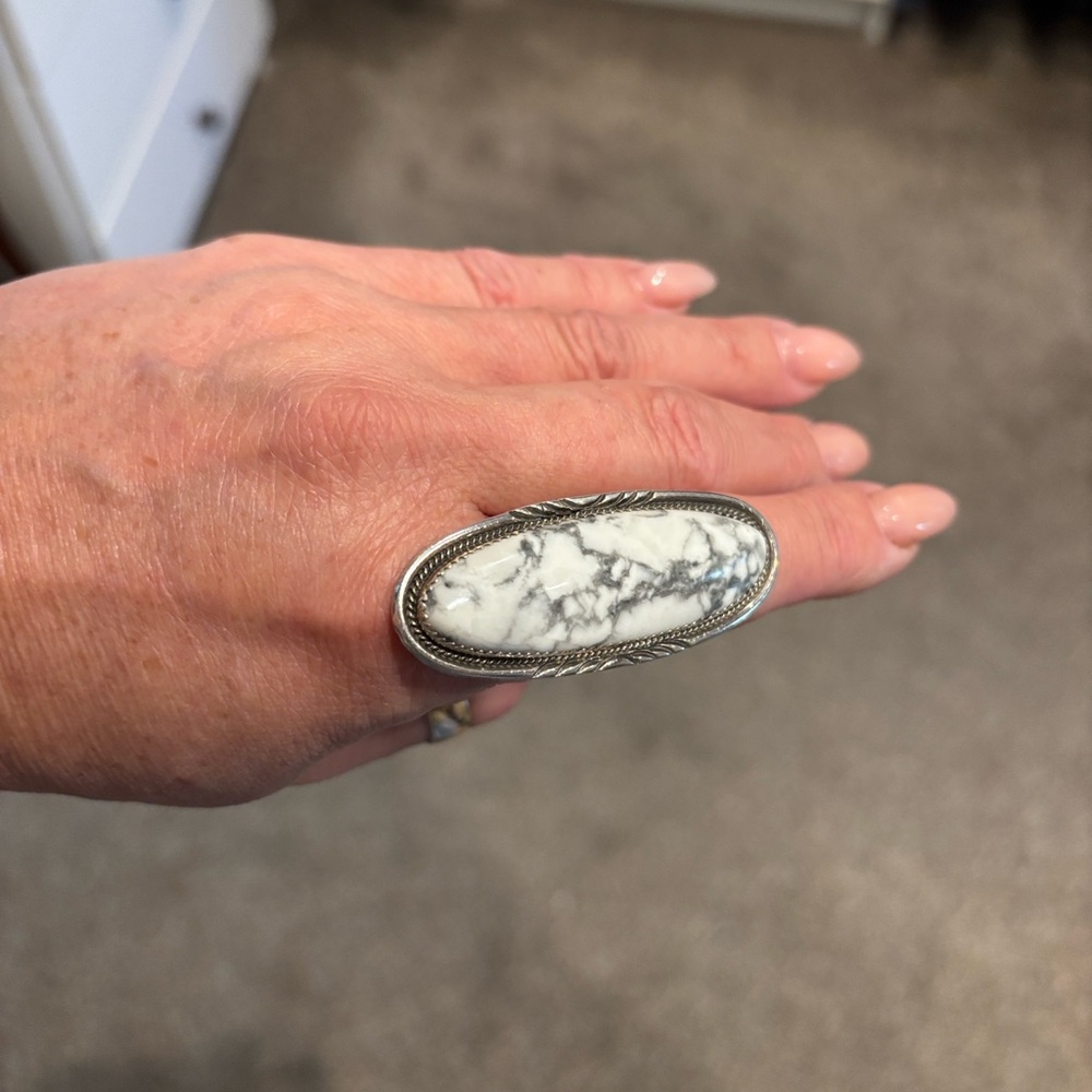 Goldie Lew buffalo ring size 9 925 sterling